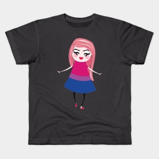 Bisexual pride flag Kids T-Shirt